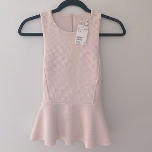 NWT H&M pink peplum blouse